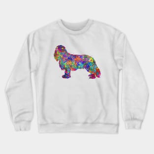Cavalier King Charles Spaniel dog watercolor Crewneck Sweatshirt